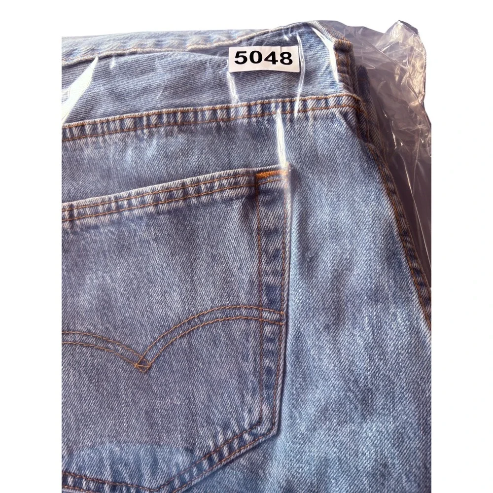 Levi's 501 Original Fit Jeans Mens 36x32 (35x31.5) Blue Denim‎ Logo Straight Leg